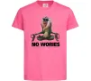 Детская футболка Рафики no wories hakuna matata Ярко-розовый фото