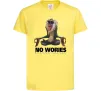 Детская футболка Рафики no wories hakuna matata Лимонный фото