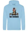 Мужская толстовка (худи) Рафики no wories hakuna matata Голубой фото