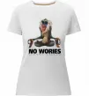 Женская премиум футболка Рафики no wories hakuna matata Белый Женская премиум футболка Рафики no wories hakuna matata Белый фото