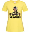 Женская футболка Рафики no wories hakuna matata Лимонный фото