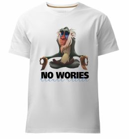 Чоловіча преміум футболка Рафики no wories hakuna matata