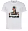 Чоловіча футболка Рафики no wories hakuna matata Білий фото