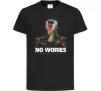 Детская футболка Рафики no wories hakuna matata Черный фото