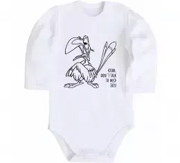 Детский боди Зазу dont talk to me Белый фото