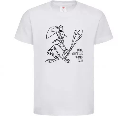 Дитяча футболка Зазу dont talk to me Білий фото