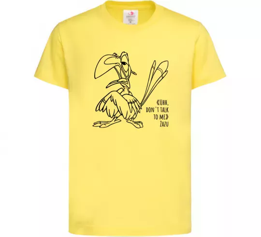 Дитяча футболка Зазу dont talk to me Лимонний фото