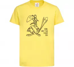 Детская футболка Зазу dont talk to me Лимонный фото