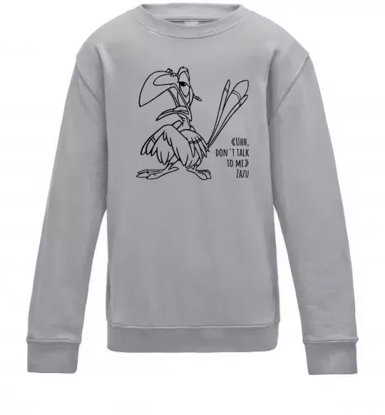 Дитячий світшот Зазу dont talk to me Сірий меланж фото