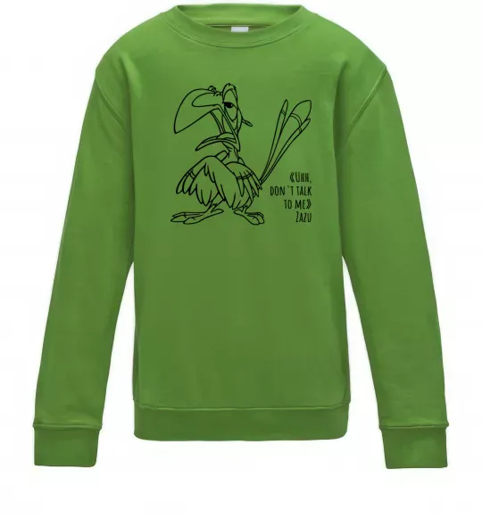 Дитячий світшот Зазу dont talk to me Лаймовий фото