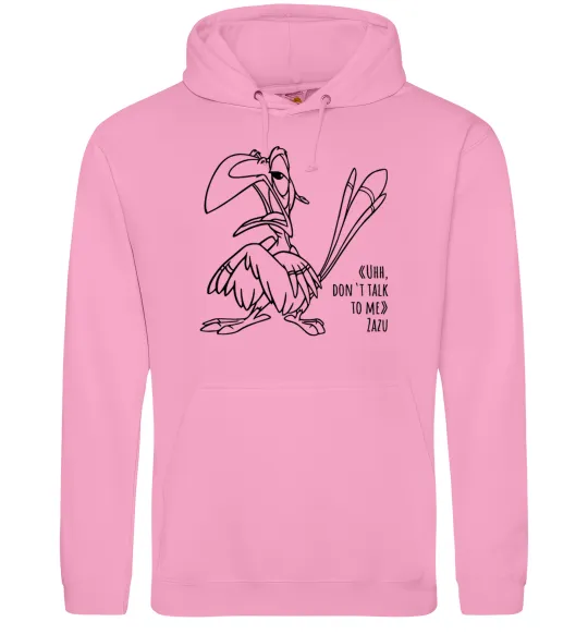 Мужская толстовка (худи) Зазу dont talk to me Розовый фото