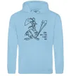 Мужская толстовка (худи) Зазу dont talk to me Голубой фото