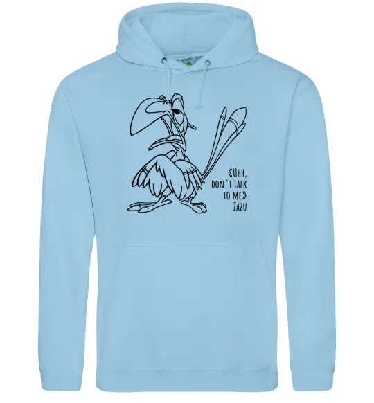 Жіноча толстовка (худі) Зазу dont talk to me Блакитний фото