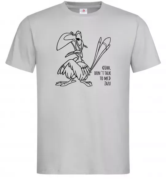 Мужская футболка Зазу dont talk to me Серый фото