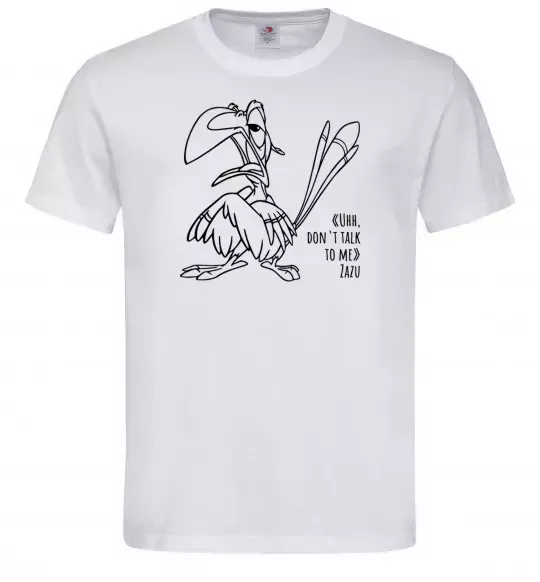 Мужская футболка Зазу dont talk to me Белый фото