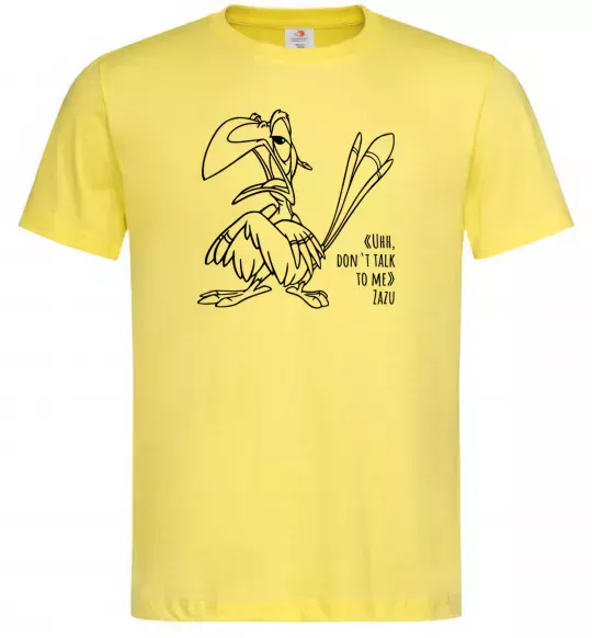 Мужская футболка Зазу dont talk to me Лимонный фото