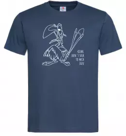 Мужская футболка Зазу dont talk to me Темно-синий фото