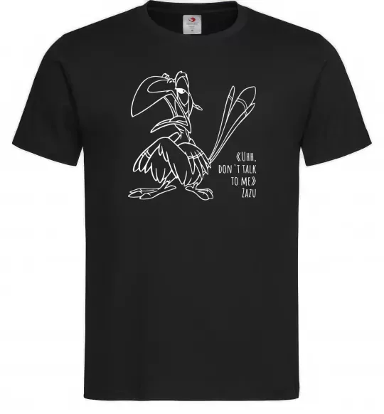 Мужская футболка Зазу dont talk to me Черный фото