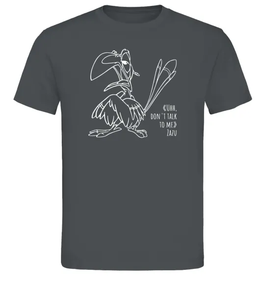 Мужская футболка Зазу dont talk to me Графит фото