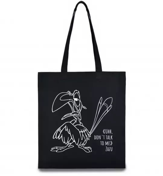 Еко-сумка Зазу dont talk to me Чорний фото