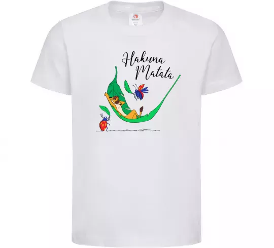 Детская футболка Hakuna Matata Белый фото