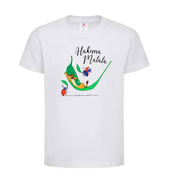 Детская футболка Hakuna Matata Белый фото