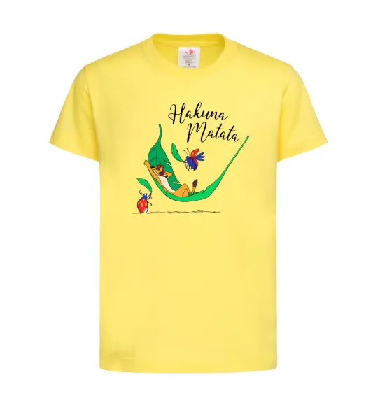 Детская футболка Hakuna Matata Лимонный фото
