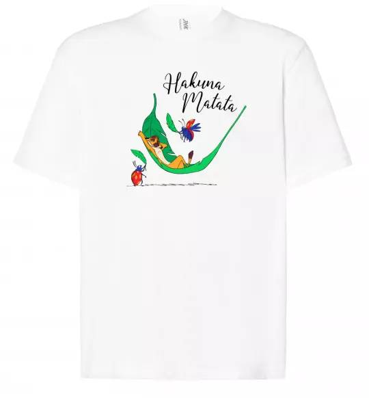 Футболка Оверсайз Hakuna Matata Белый фото