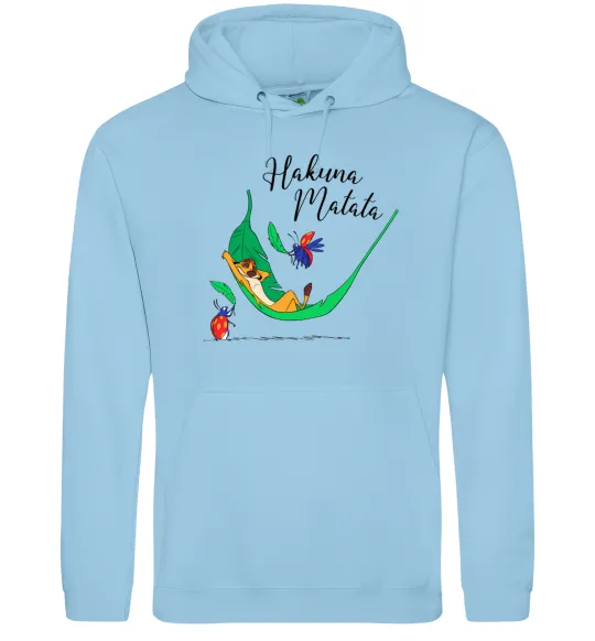 Жіноча толстовка (худі) Hakuna Matata Блакитний фото
