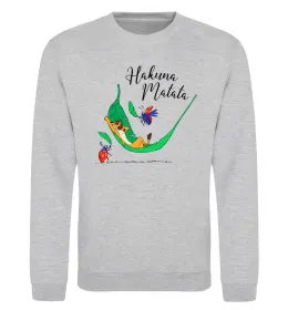 Свитшот Hakuna Matata Серый меланж фото