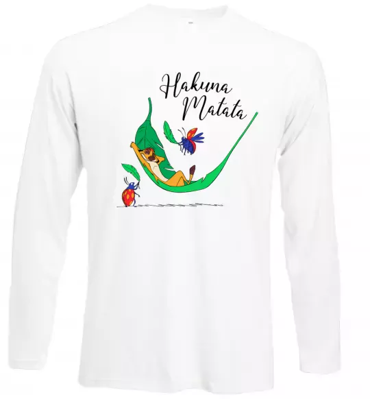 Лонгслів Hakuna Matata Білий фото