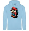 Мужская толстовка (худи) Super Mario Голубой фото