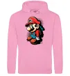 Женская толстовка (худи) Super Mario Розовый фото