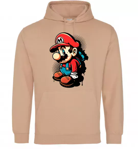 Женская толстовка (худи) Super Mario Песочный фото