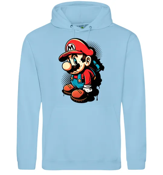 Женская толстовка (худи) Super Mario Голубой фото