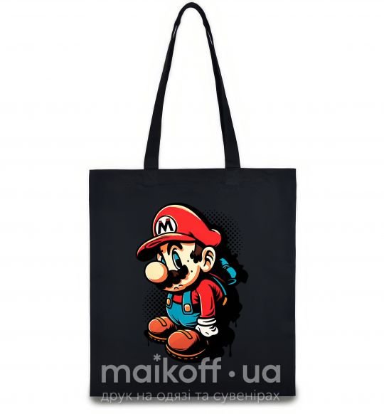 Еко-сумка Super Mario Чорний фото