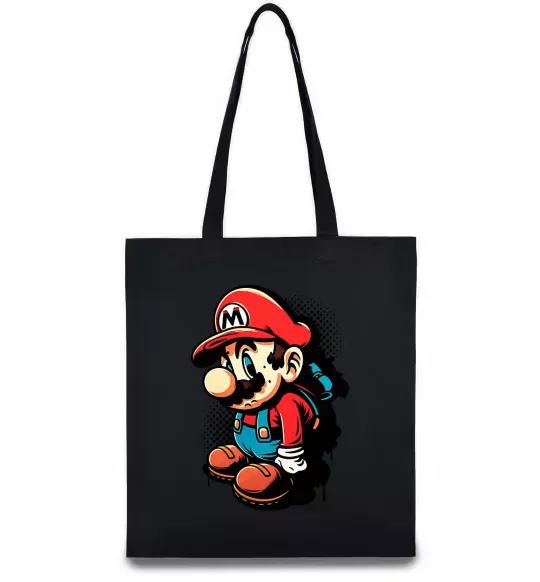 Еко-сумка Super Mario Чорний фото