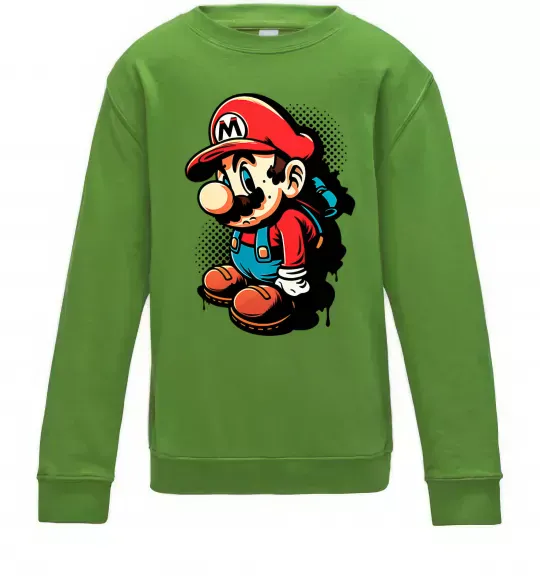 Детский Свитшот Super Mario Лаймовый фото