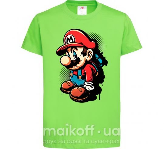 Детская футболка Super Mario Лаймовый фото