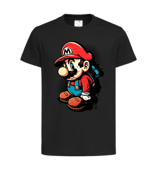 Дитяча футболка Super Mario Чорний фото