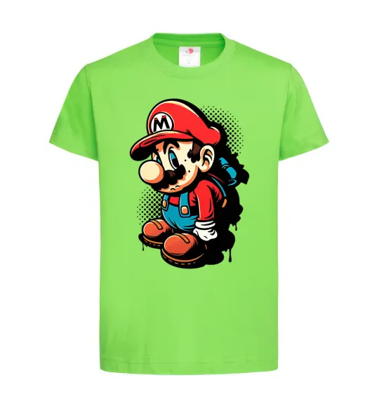 Дитяча футболка Super Mario Лаймовий фото
