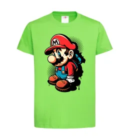 Детская футболка Super Mario Лаймовый фото