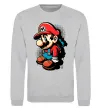 Свитшот Super Mario Серый меланж фото