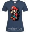 Женская футболка Super Mario Темно-синий фото