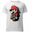 Чоловіча преміум футболка Super Mario Білий фото