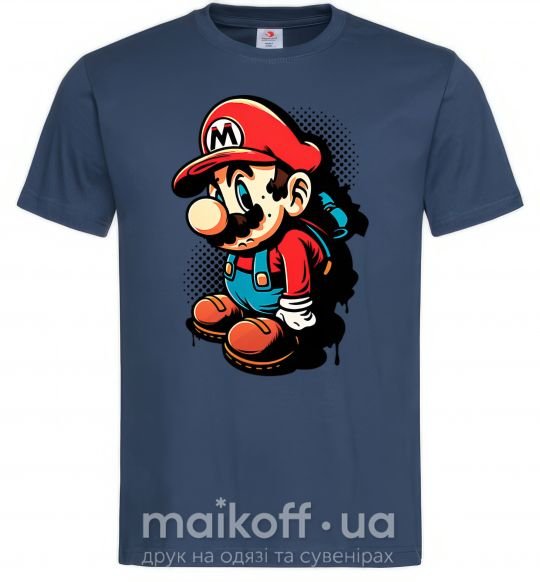 Чоловіча футболка Super Mario Темно-синій фото