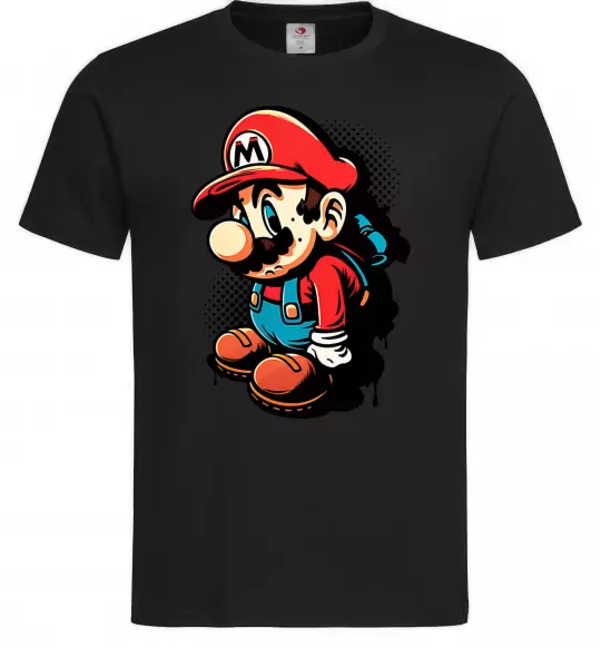 Мужская футболка Super Mario Черный фото