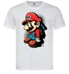 Мужская футболка Super Mario Белый фото