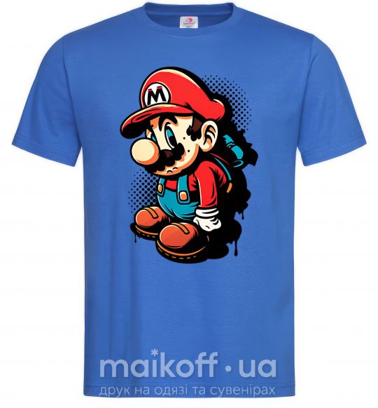 Чоловіча футболка Super Mario Яскраво-синій фото