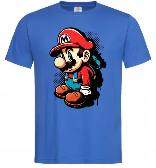 Мужская футболка Super Mario Ярко-синий фото